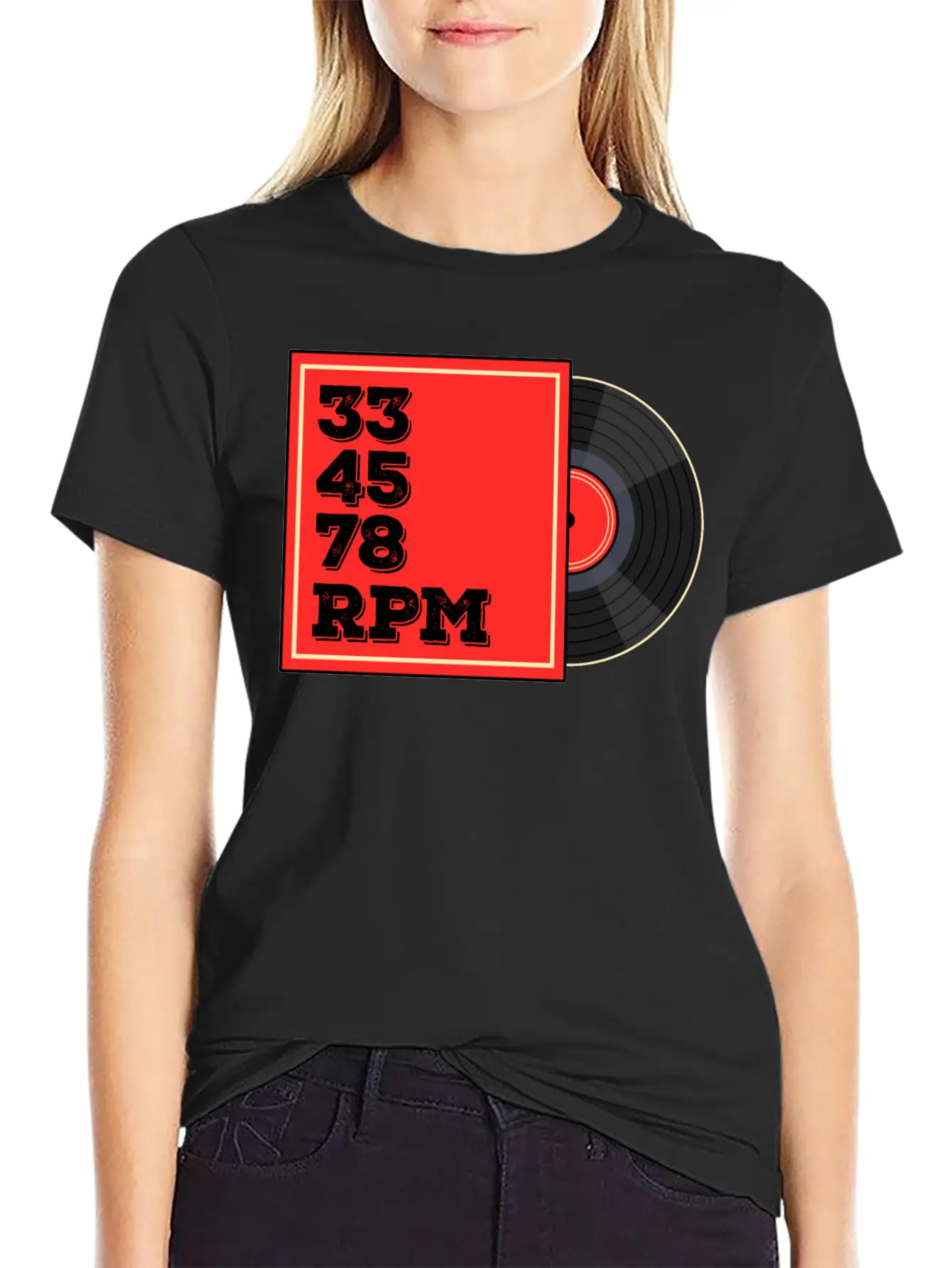 Vinyl Rrcord Player, Turntable Record Collector Casual Graphic T-Shirt – Simple And Comfortable Daily Wear