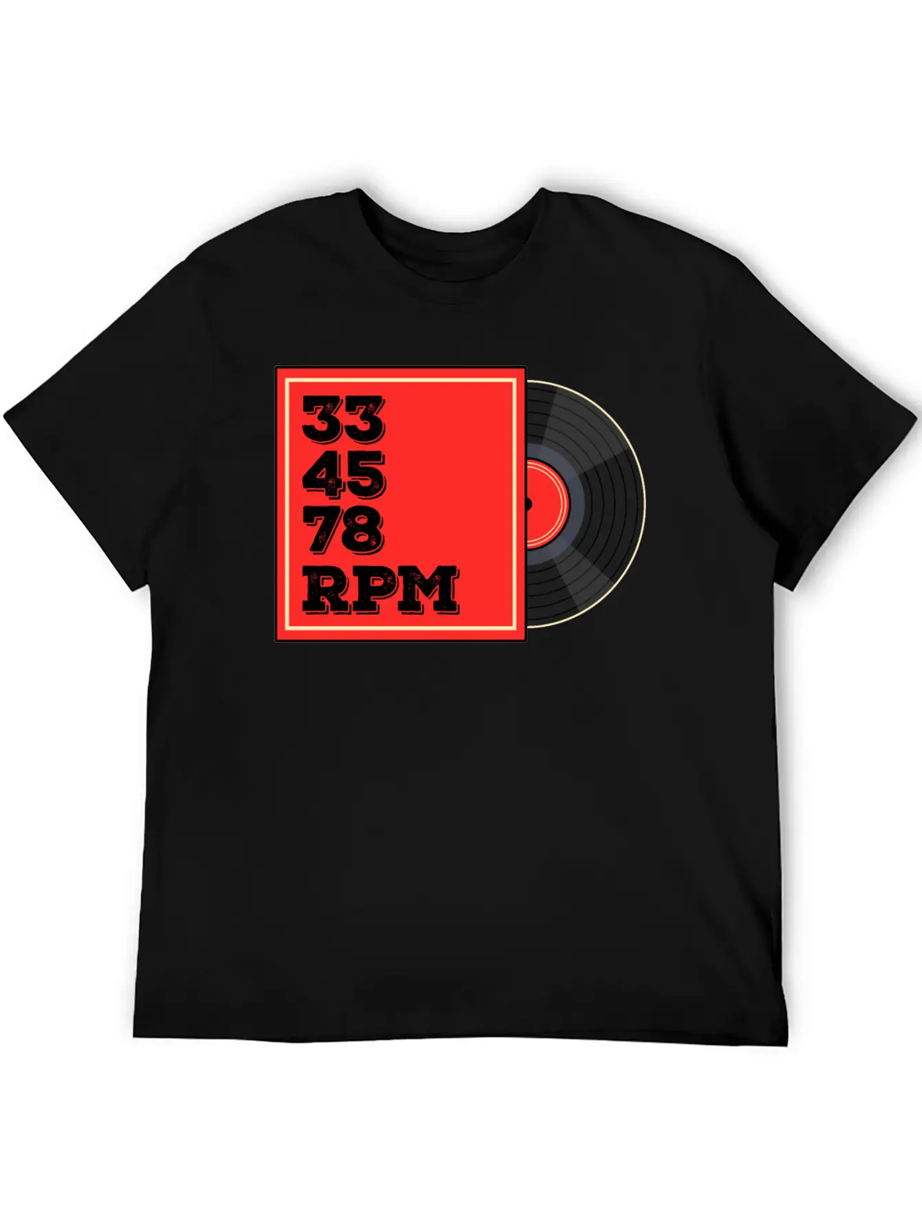 Vinyl Rrcord Player, Turntable Record Collector Casual Graphic T-Shirt – Simple And Comfortable Daily Wear
