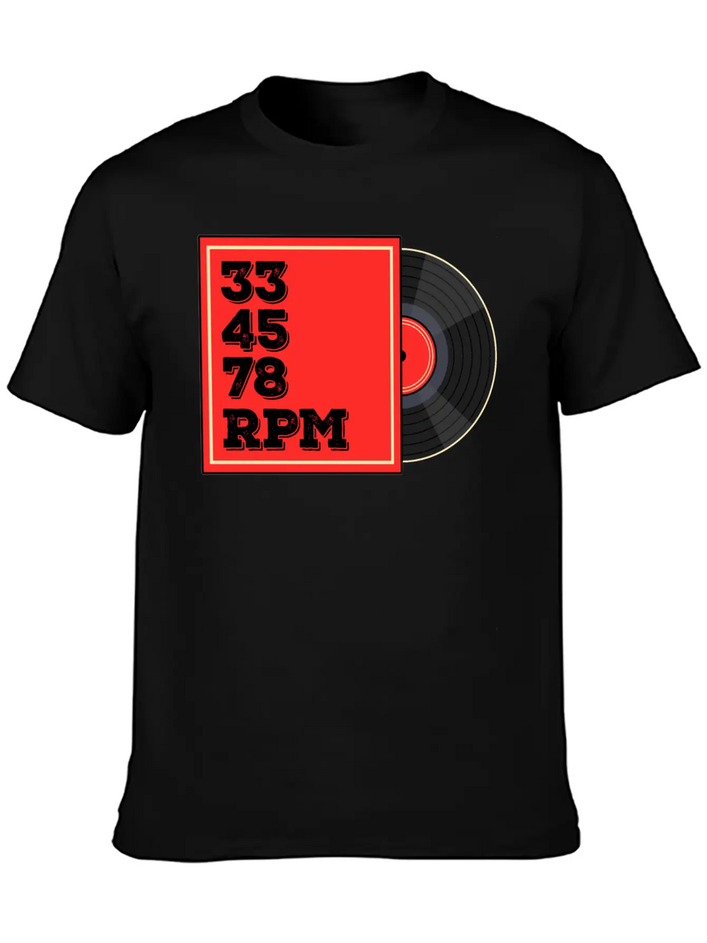 Vinyl Rrcord Player, Turntable Record Collector Casual Graphic T-Shirt – Simple And Comfortable Daily Wear