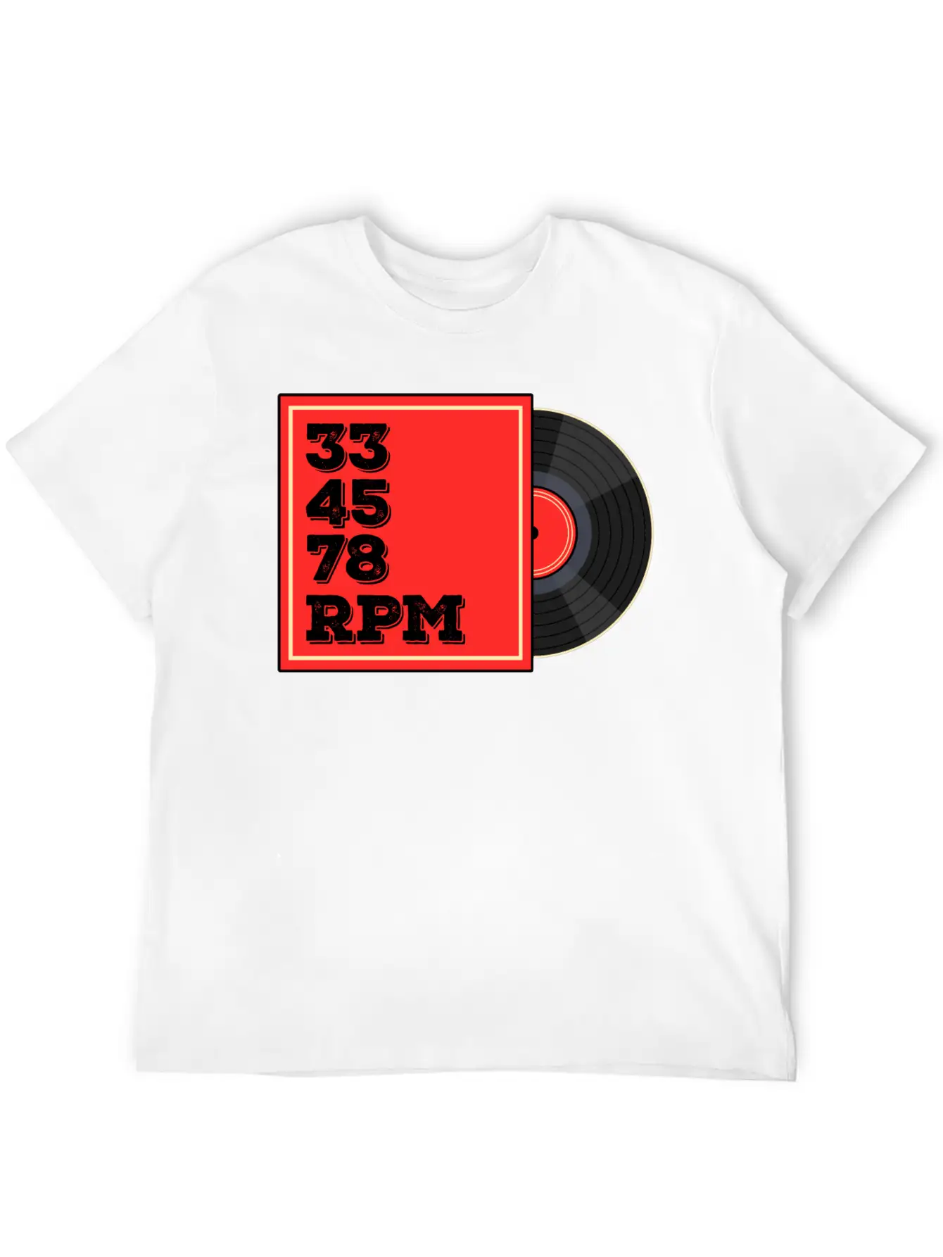 Vinyl Rrcord Player, Turntable Record Collector Casual Graphic T-Shirt – Simple And Comfortable Daily Wear