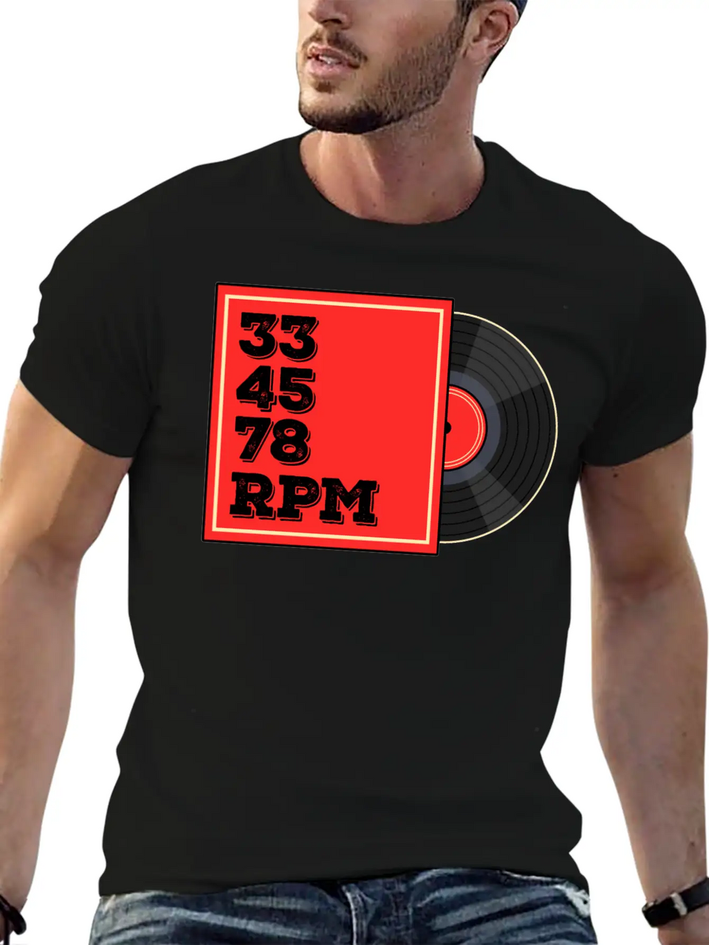 Vinyl Rrcord Player, Turntable Record Collector Casual Graphic T-Shirt – Simple And Comfortable Daily Wear