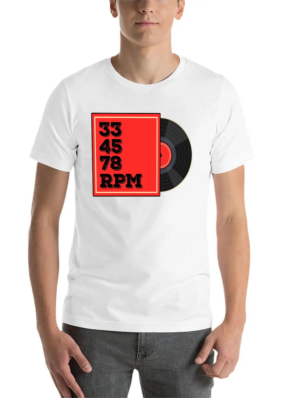 Vinyl Rrcord Player, Turntable Record Collector Casual Graphic T-Shirt – Simple And Comfortable Daily Wear