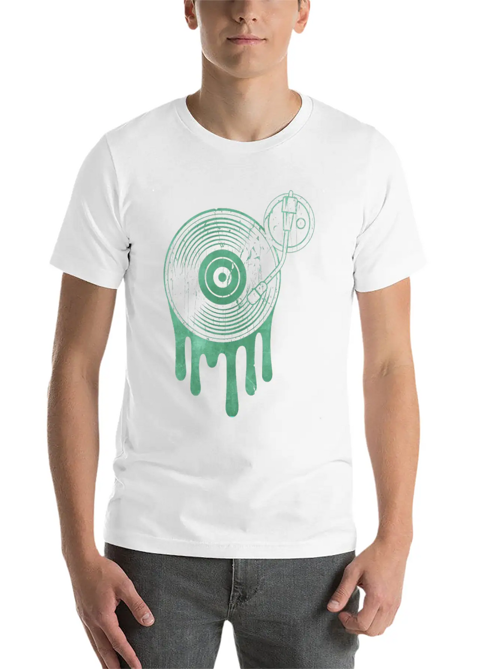 Vinyl Turntable Analog DJ Record Unisex Casual T-Shirt – Clean Design For Daily Comfort