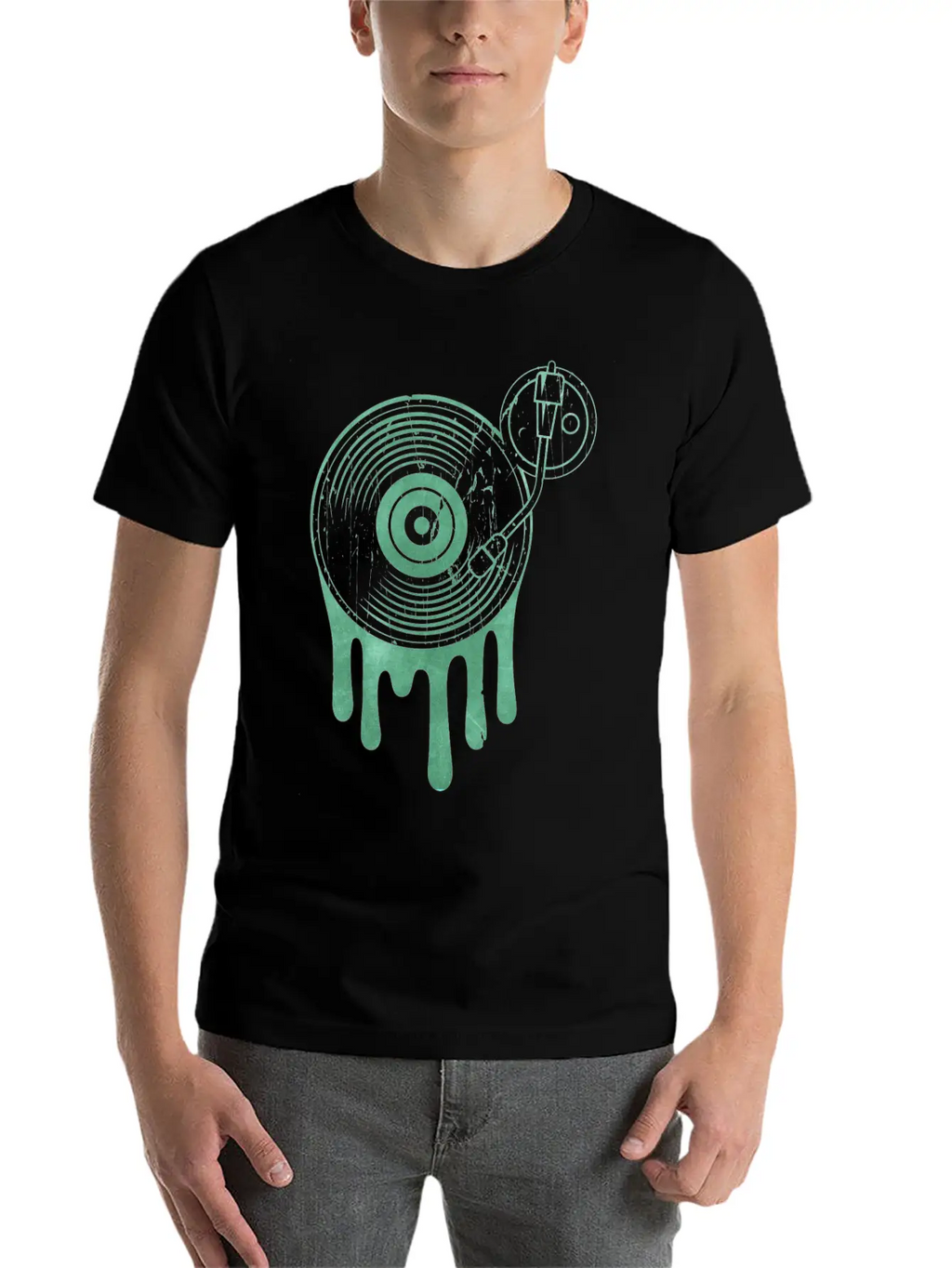 Vinyl Turntable Analog DJ Record Unisex Casual T-Shirt – Clean Design For Daily Comfort