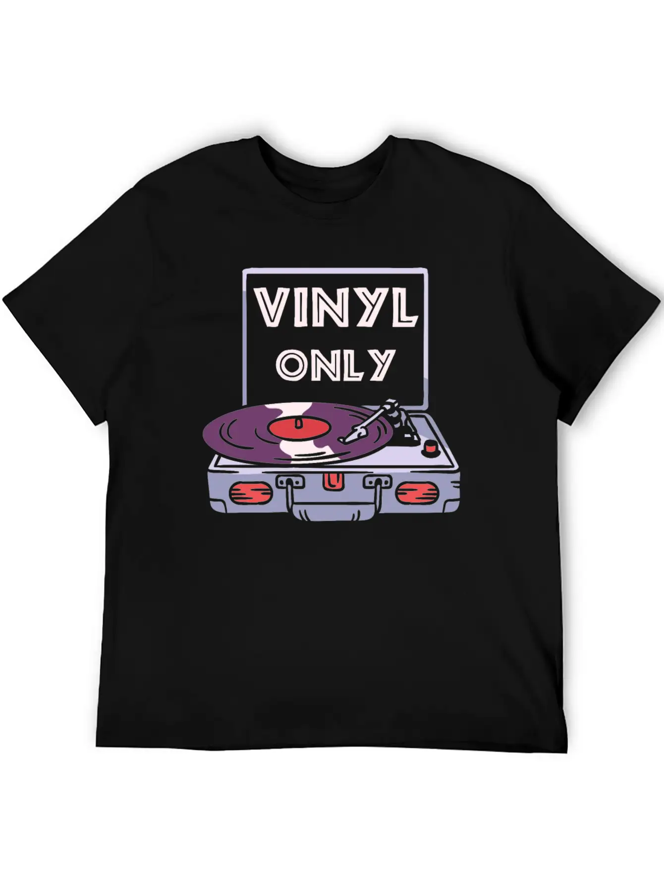 Vinyl Turntable Music DJ Record Unisex Casual T-Shirt – Clean Design For Daily Comfort