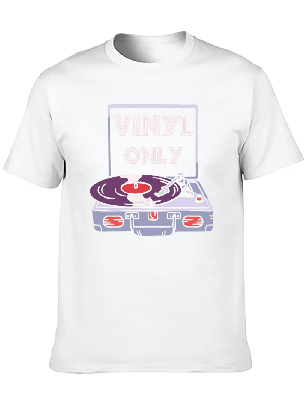 Vinyl Turntable Music DJ Record Unisex Casual T-Shirt – Clean Design For Daily Comfort