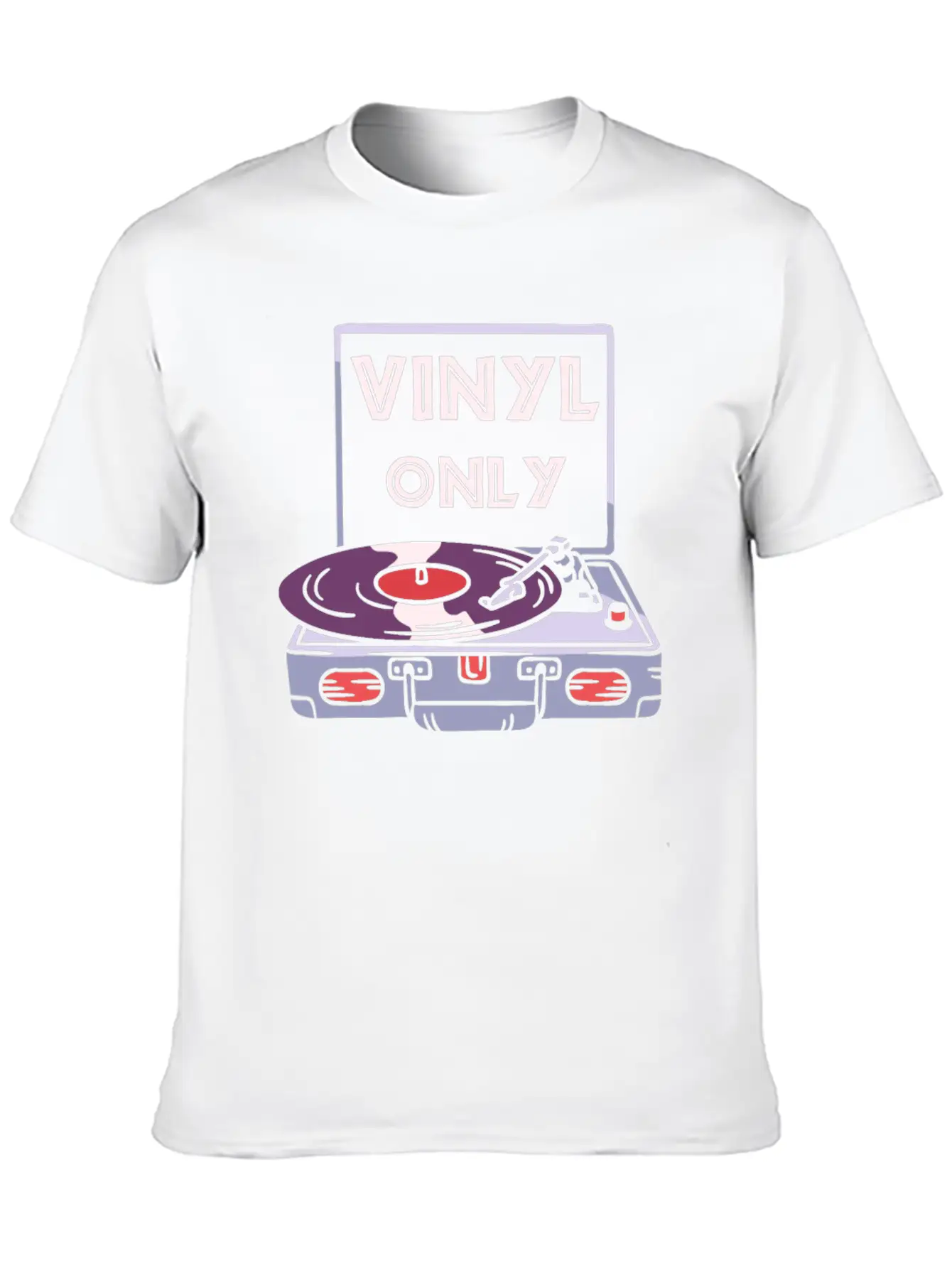 Vinyl Turntable Music DJ Record Unisex Casual T-Shirt – Clean Design For Daily Comfort