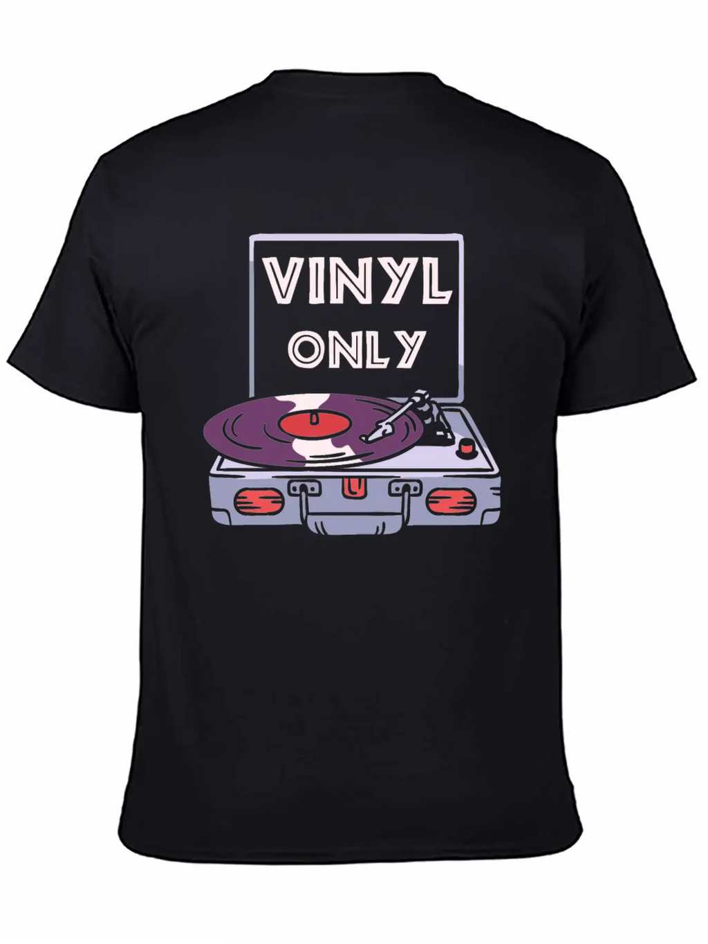 Vinyl Turntable Music DJ Record Unisex Casual T-Shirt – Clean Design For Daily Comfort