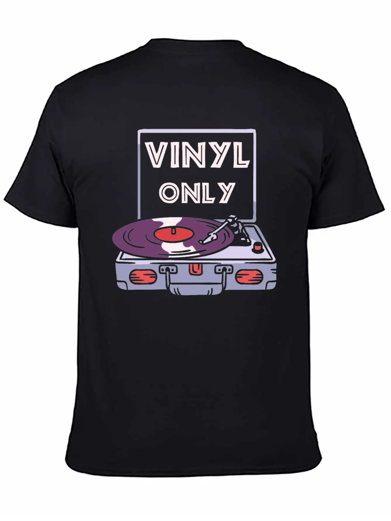 Vinyl Turntable Music DJ Record Unisex Casual T-Shirt – Clean Design For Daily Comfort