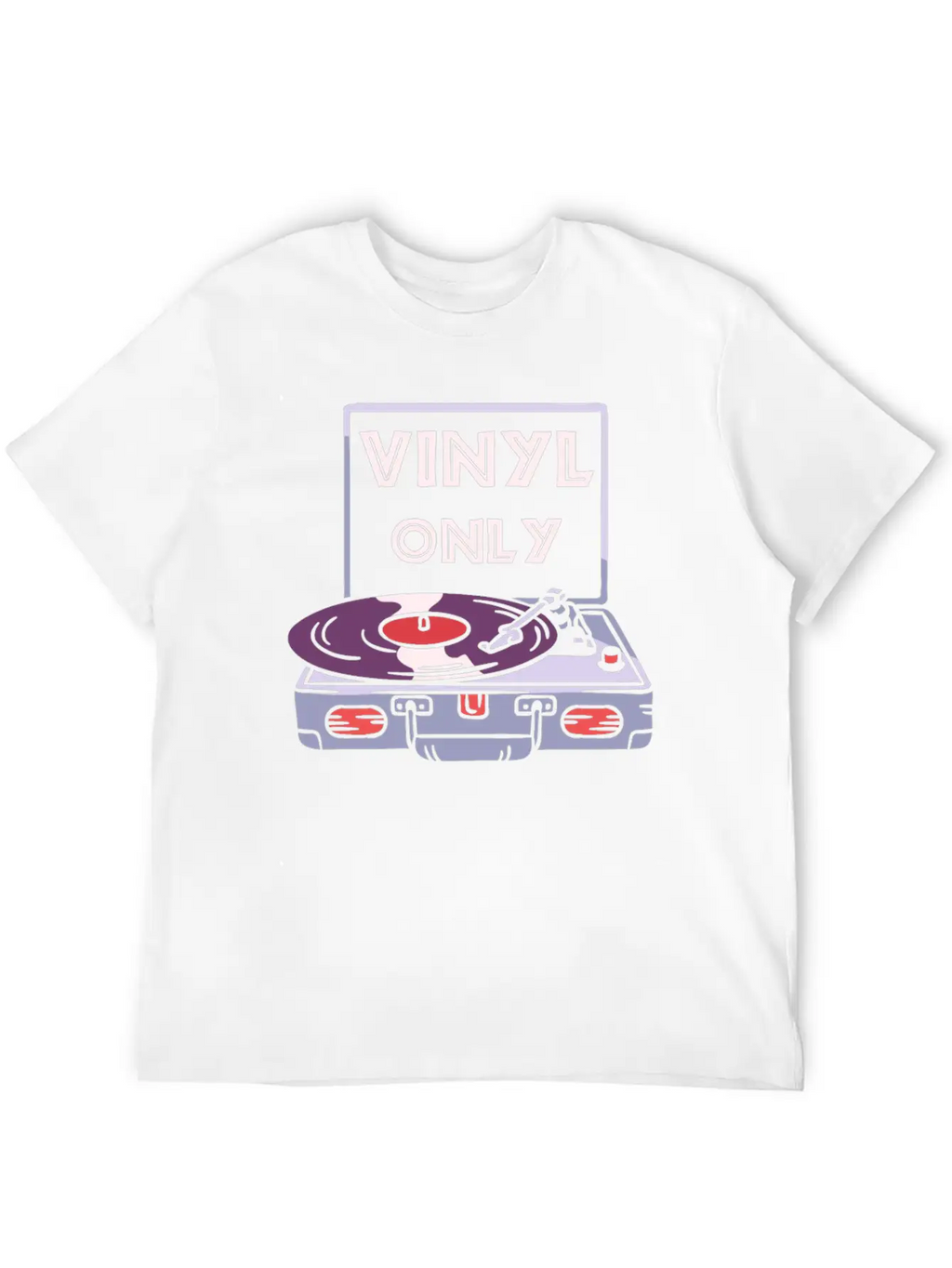 Vinyl Turntable Music DJ Record Unisex Casual T-Shirt – Clean Design For Daily Comfort