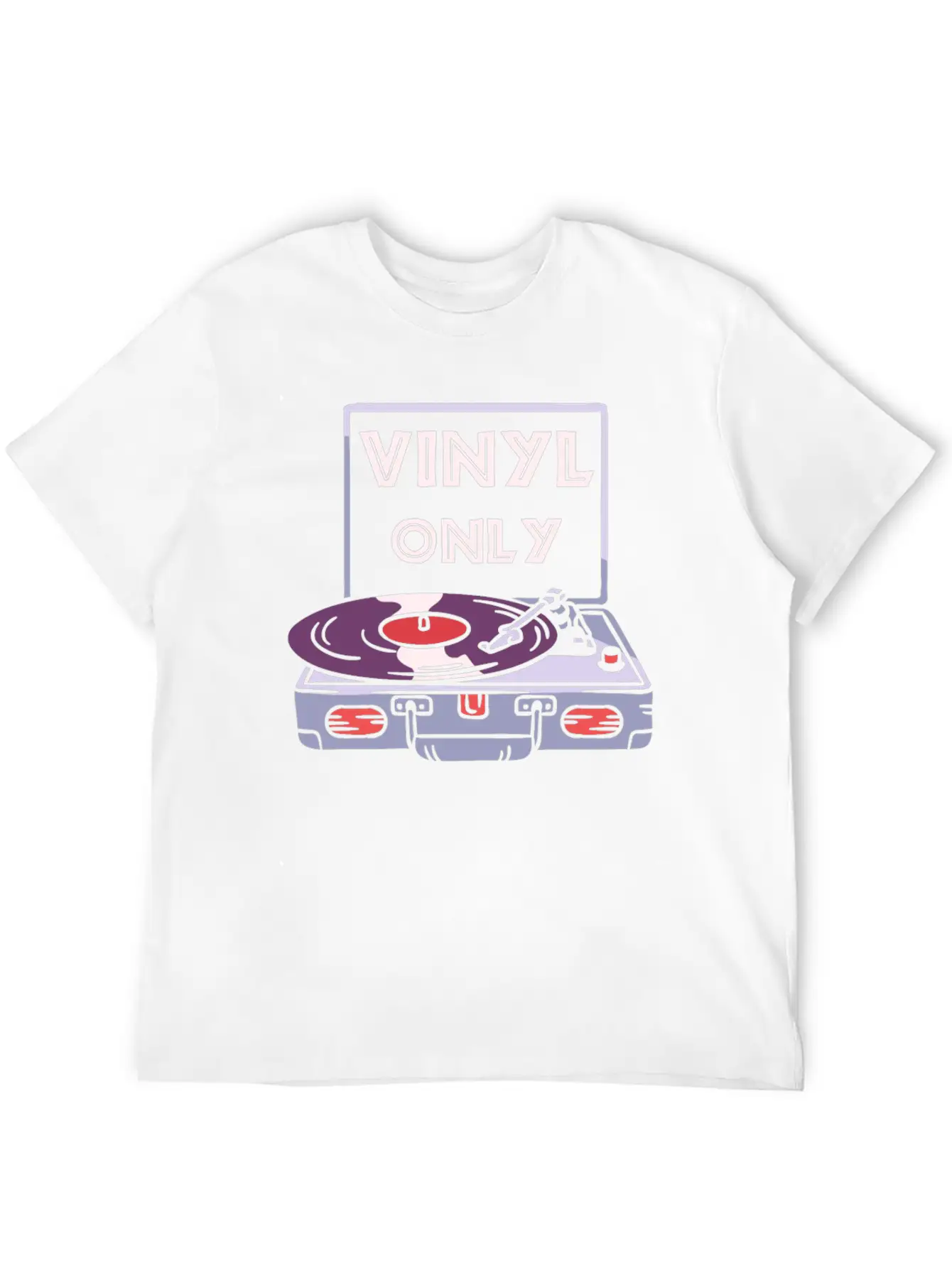 Vinyl Turntable Music DJ Record Unisex Casual T-Shirt – Clean Design For Daily Comfort