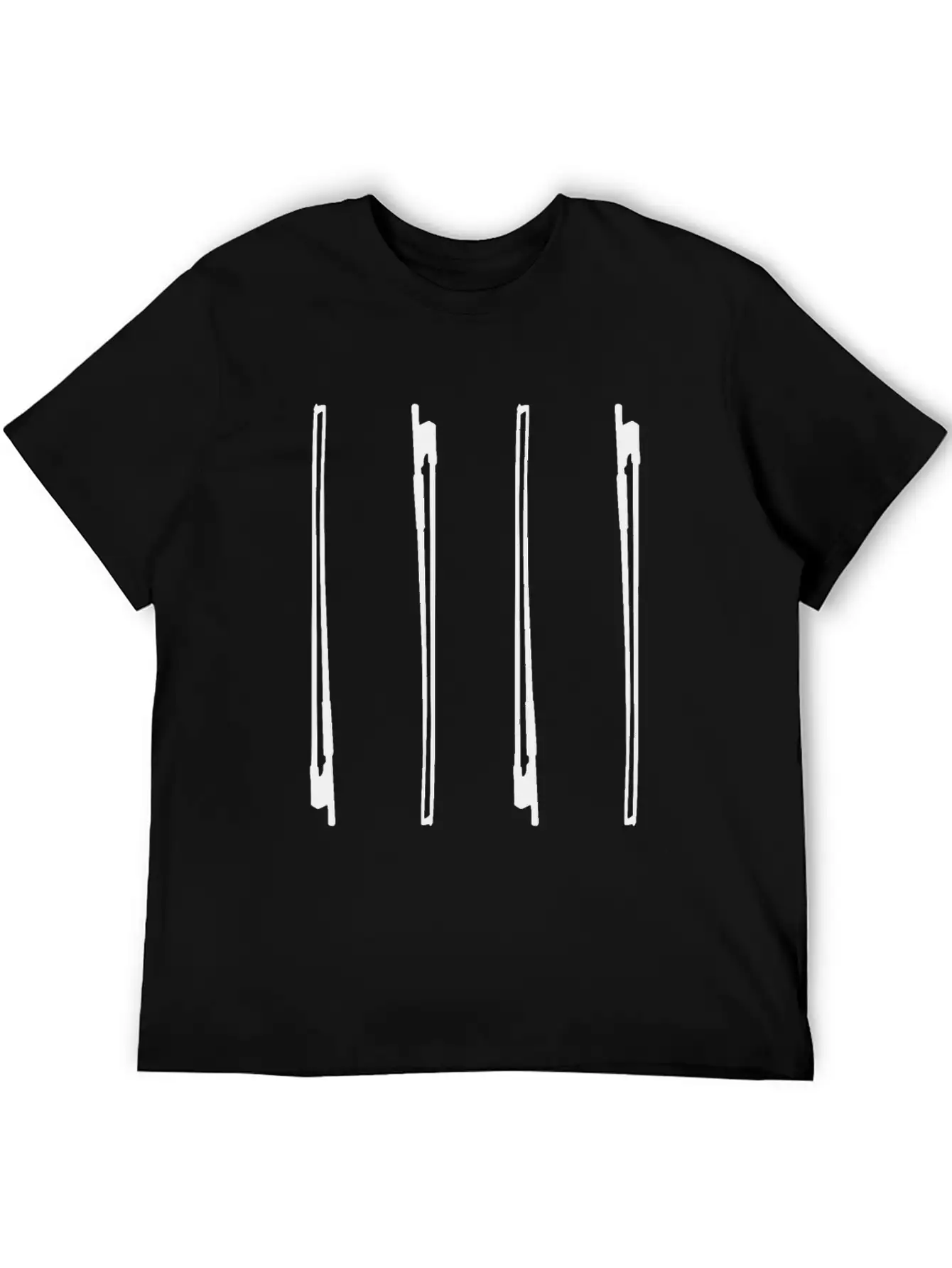 Violin Bow Unisex Short Sleeve Soft Cotton T-Shirt – Casual Everyday Wear