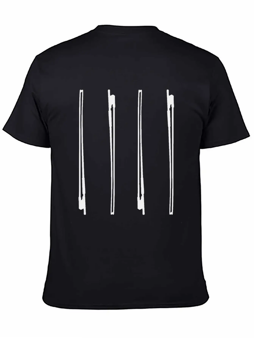 Violin Bow Unisex Short Sleeve Soft Cotton T-Shirt – Casual Everyday Wear