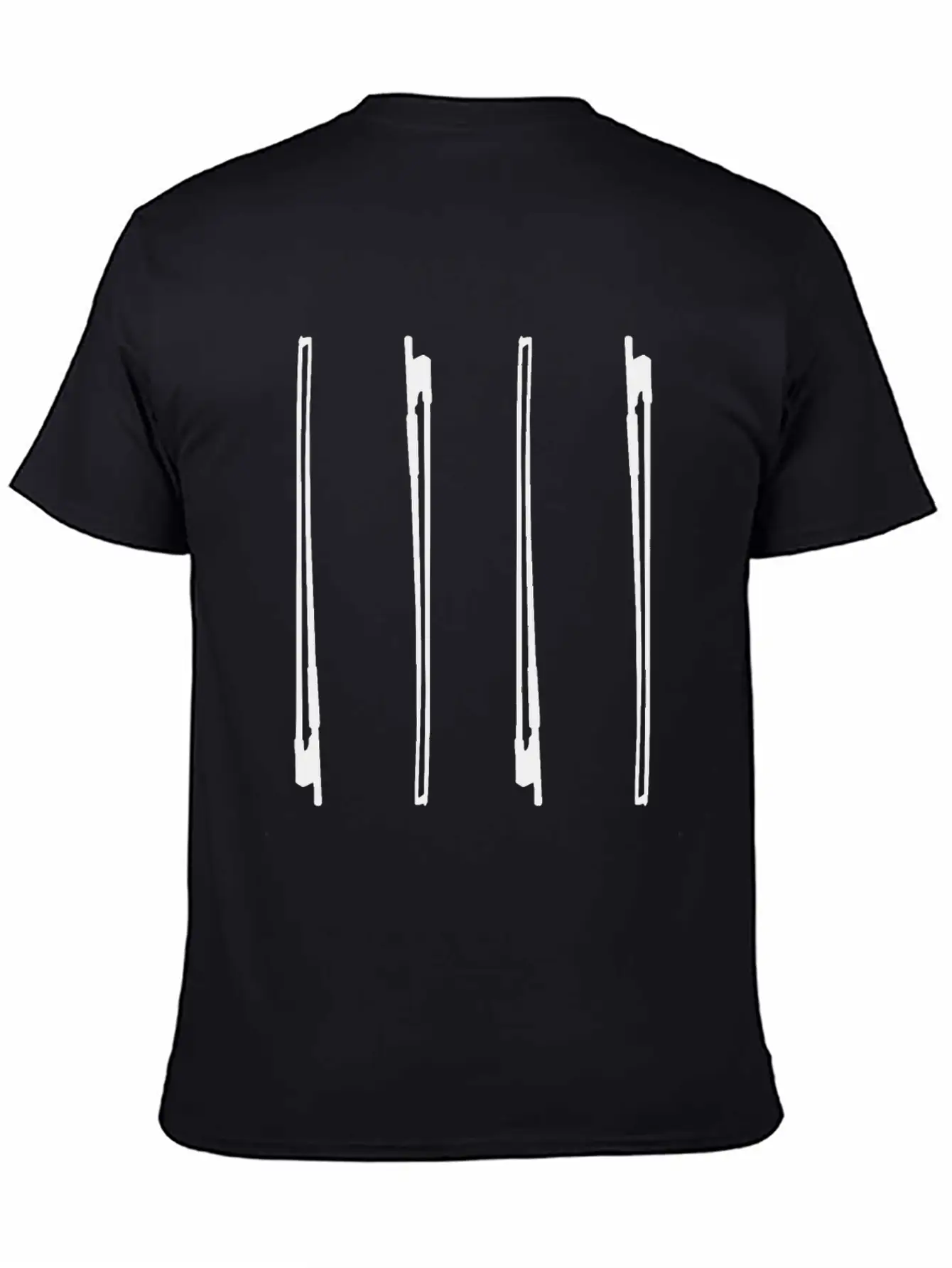 Violin Bow Unisex Short Sleeve Soft Cotton T-Shirt – Casual Everyday Wear