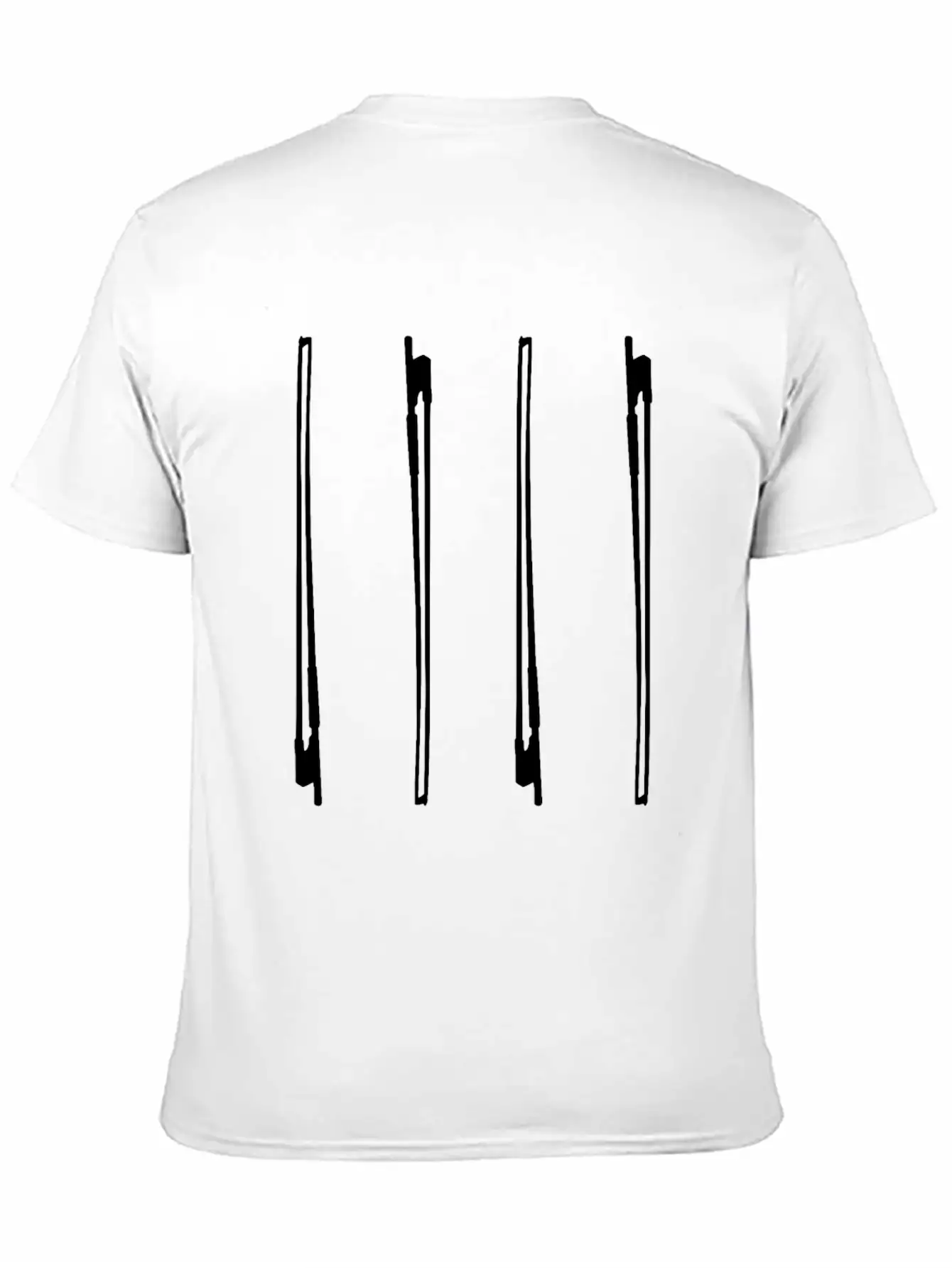 Violin Bow Unisex Short Sleeve Soft Cotton T-Shirt – Casual Everyday Wear