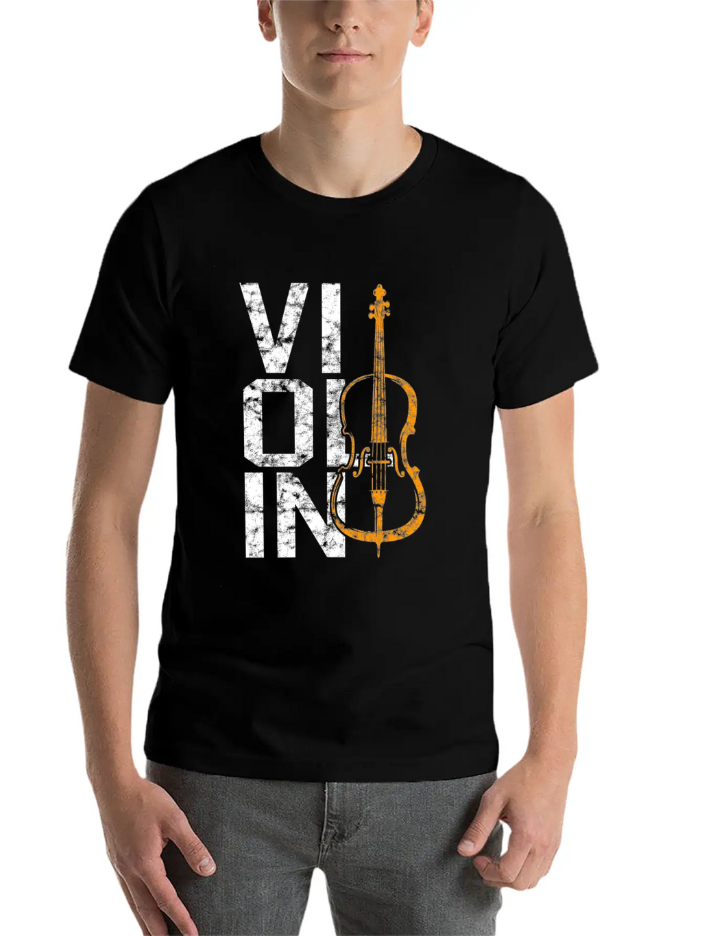 Violin Breathable Soft Cotton T-Shirt – Timeless Casual Look