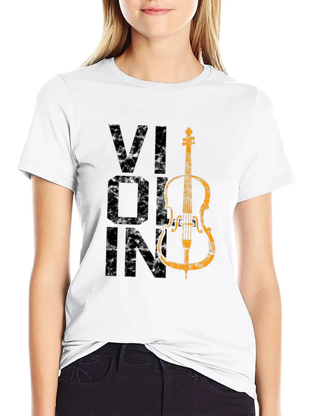 Violin Breathable Soft Cotton T-Shirt – Timeless Casual Look