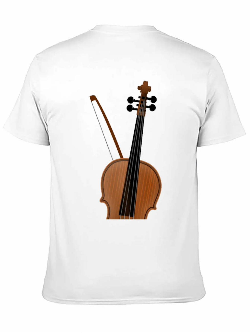 Violin Casual Graphic T-Shirt – Simple And Comfortable Daily Wear