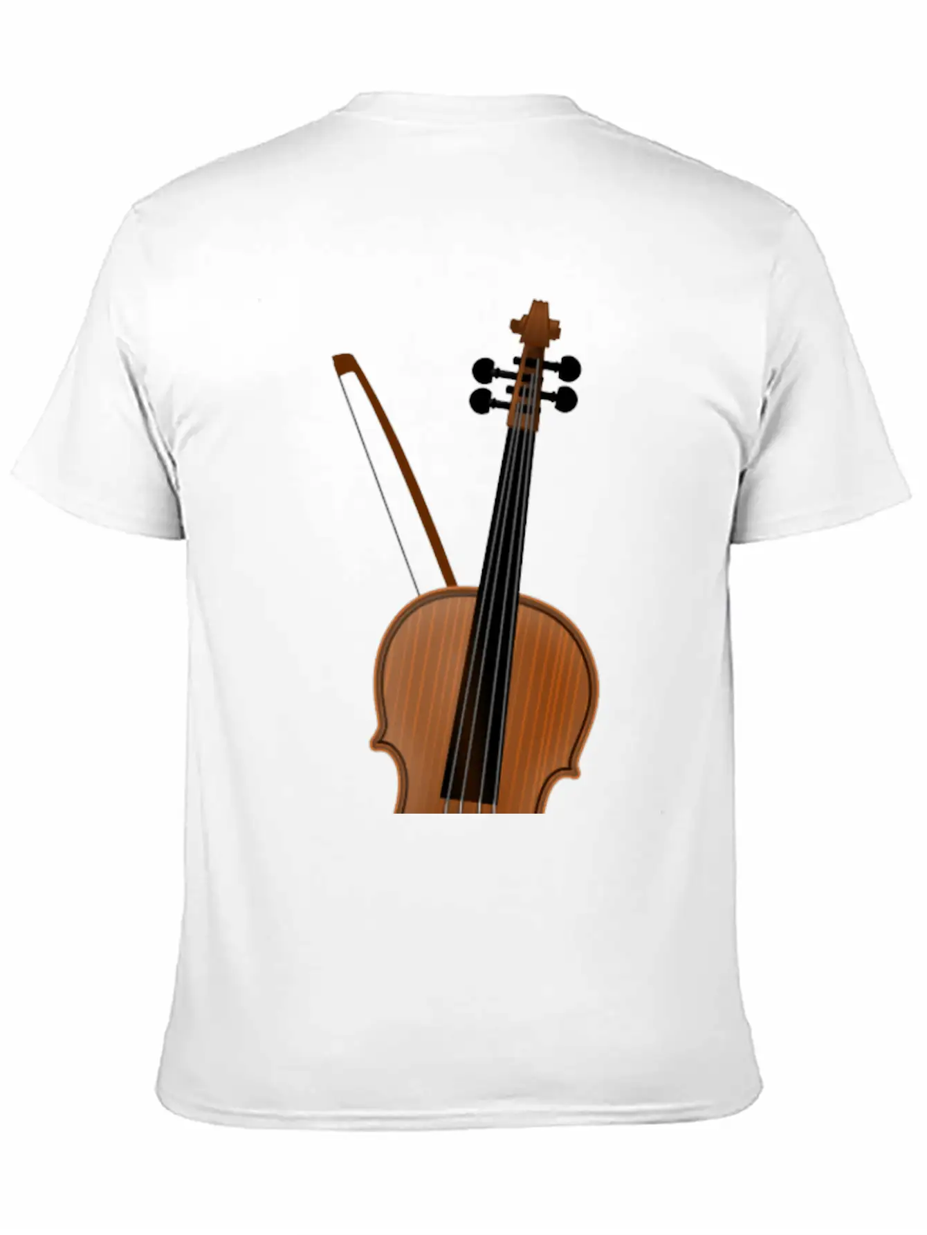 Violin Casual Graphic T-Shirt – Simple And Comfortable Daily Wear