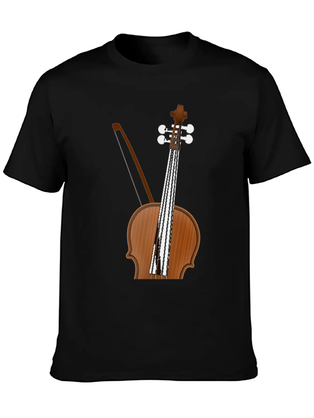 Violin Casual Graphic T-Shirt – Simple And Comfortable Daily Wear