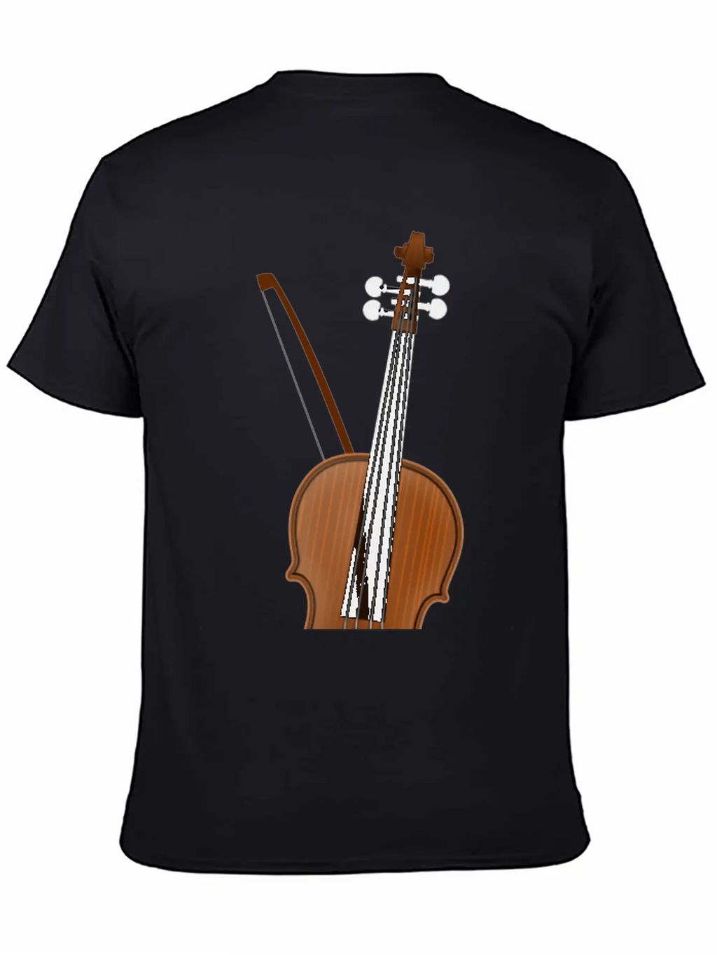 Violin Casual Graphic T-Shirt – Simple And Comfortable Daily Wear