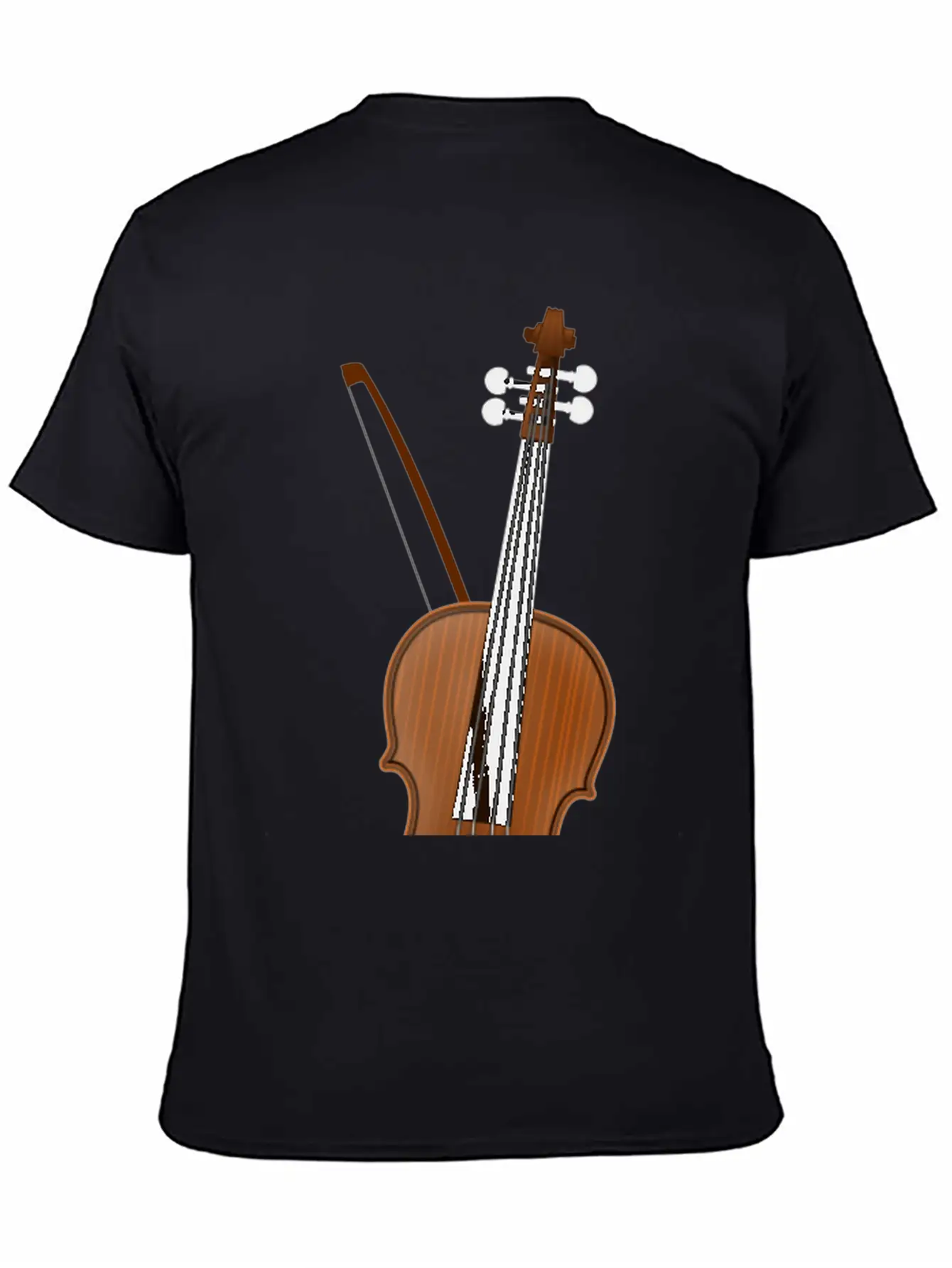 Violin Casual Graphic T-Shirt – Simple And Comfortable Daily Wear