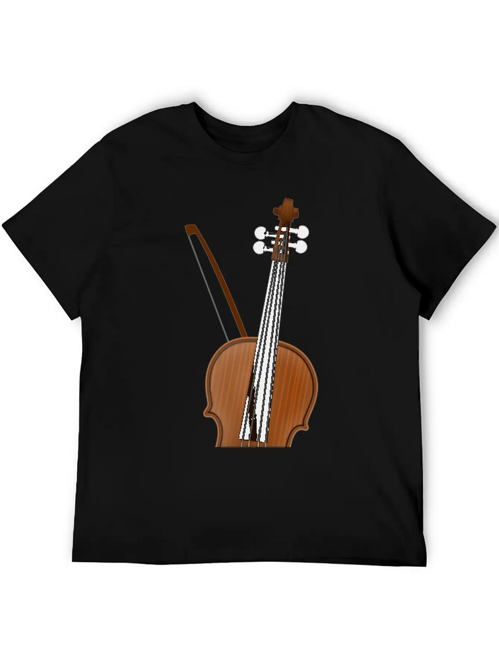 Violin Casual Graphic T-Shirt – Simple And Comfortable Daily Wear