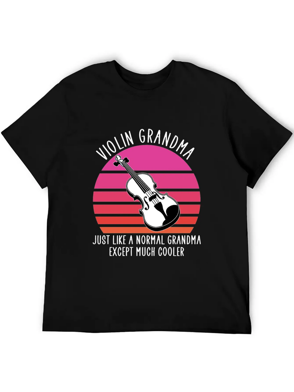 Violin Grandma Unisex Casual T-Shirt – Clean Design For Daily Comfort