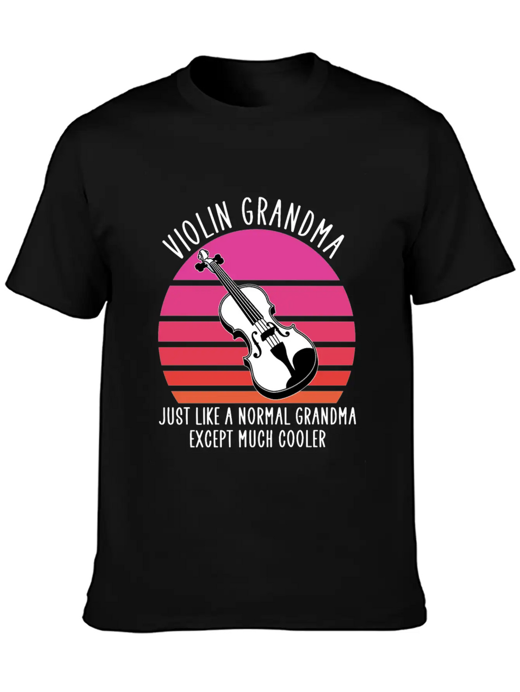 Violin Grandma Unisex Casual T-Shirt – Clean Design For Daily Comfort
