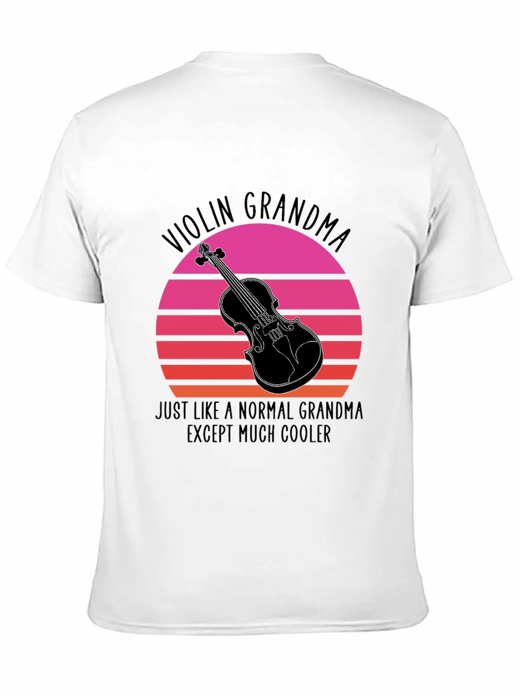 Violin Grandma Unisex Casual T-Shirt – Clean Design For Daily Comfort