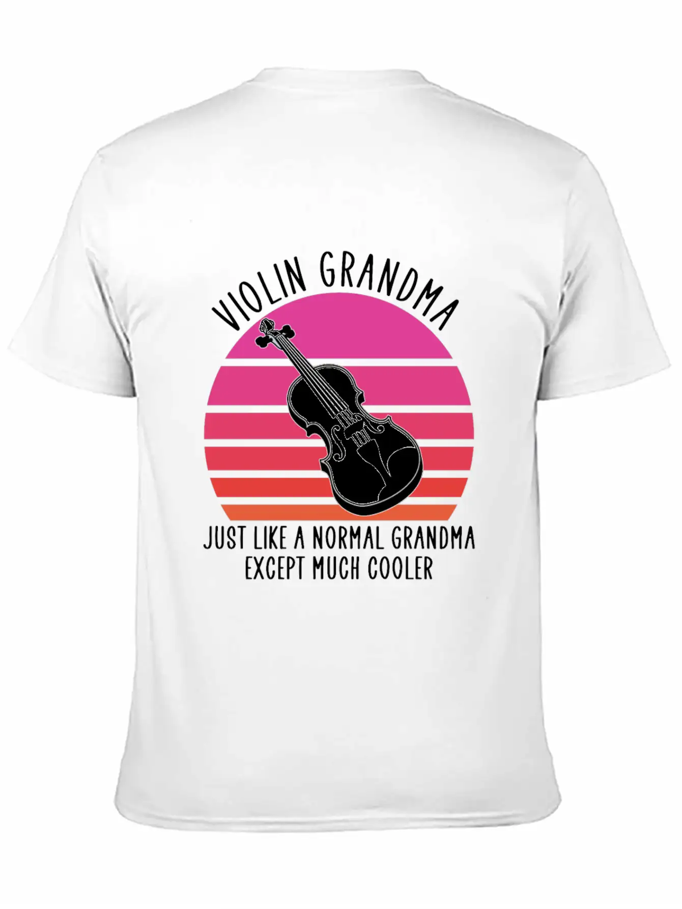 Violin Grandma Unisex Casual T-Shirt – Clean Design For Daily Comfort