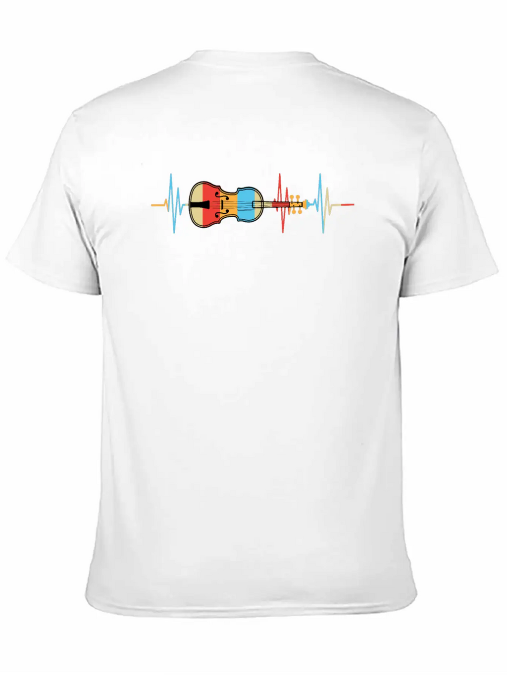Violin Heartbeat Gift Violin Player Unisex Casual T-Shirt – Clean Design For Daily Comfort