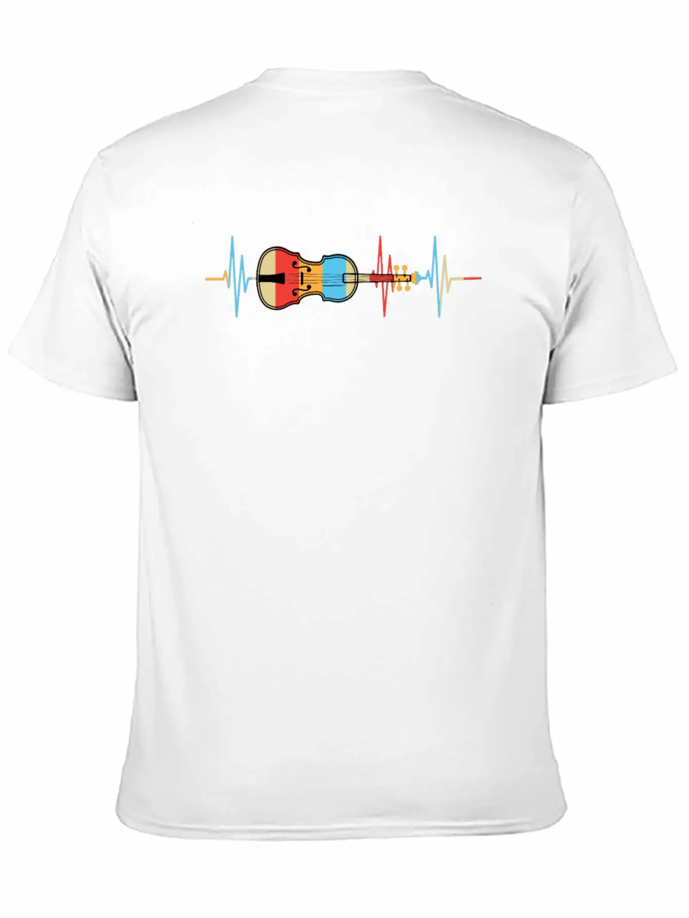 Violin Heartbeat Gift Violin Player Unisex Casual T-Shirt – Clean Design For Daily Comfort