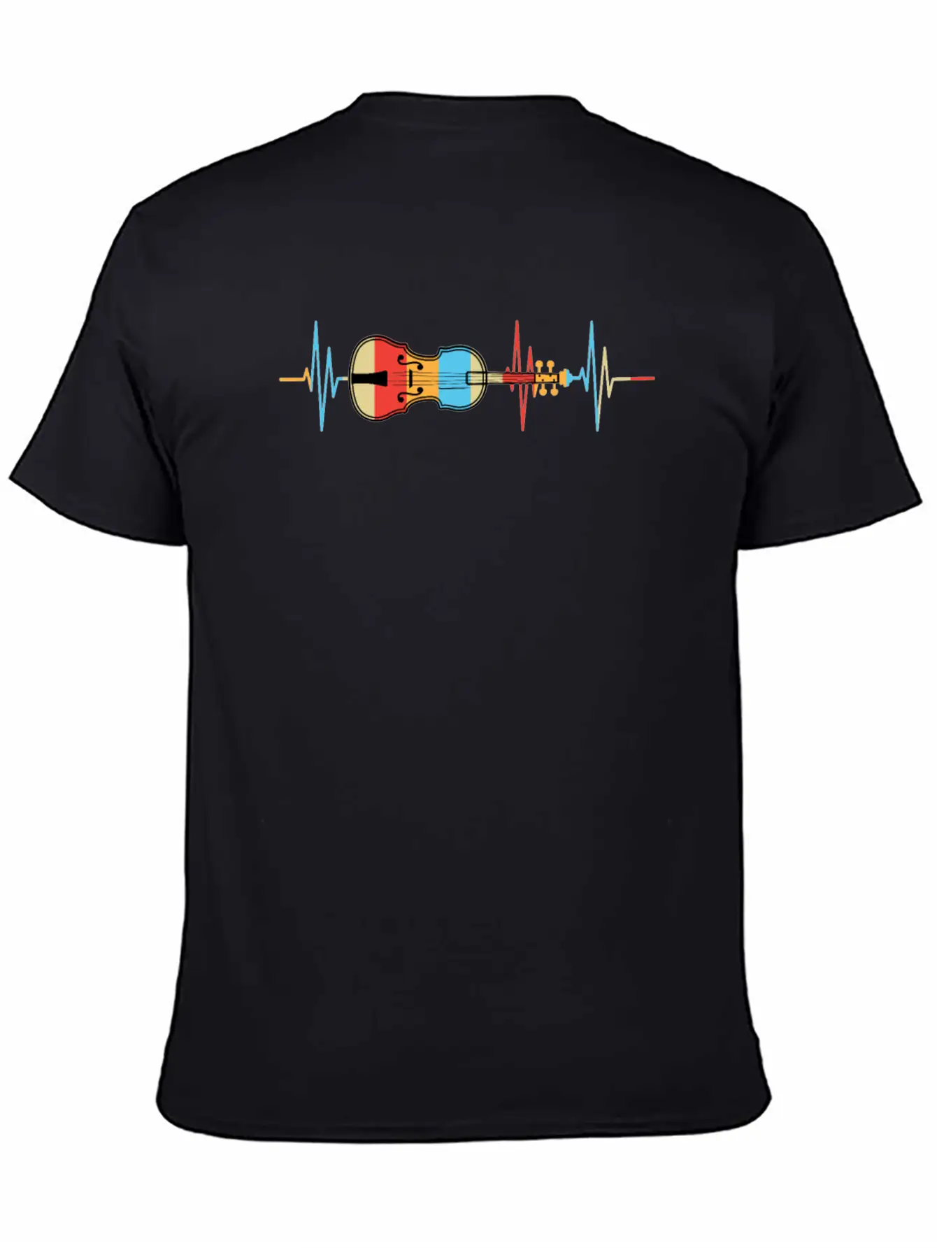 Violin Heartbeat Gift Violin Player Unisex Casual T-Shirt – Clean Design For Daily Comfort