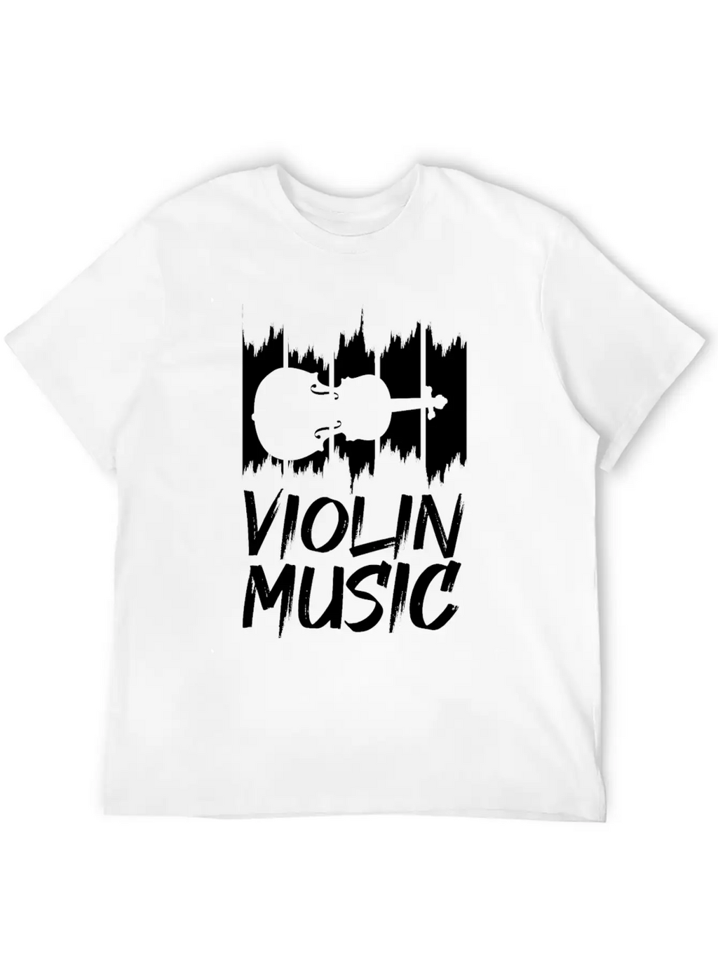 Violin Music Breathable Soft Cotton T-Shirt – Timeless Casual Look