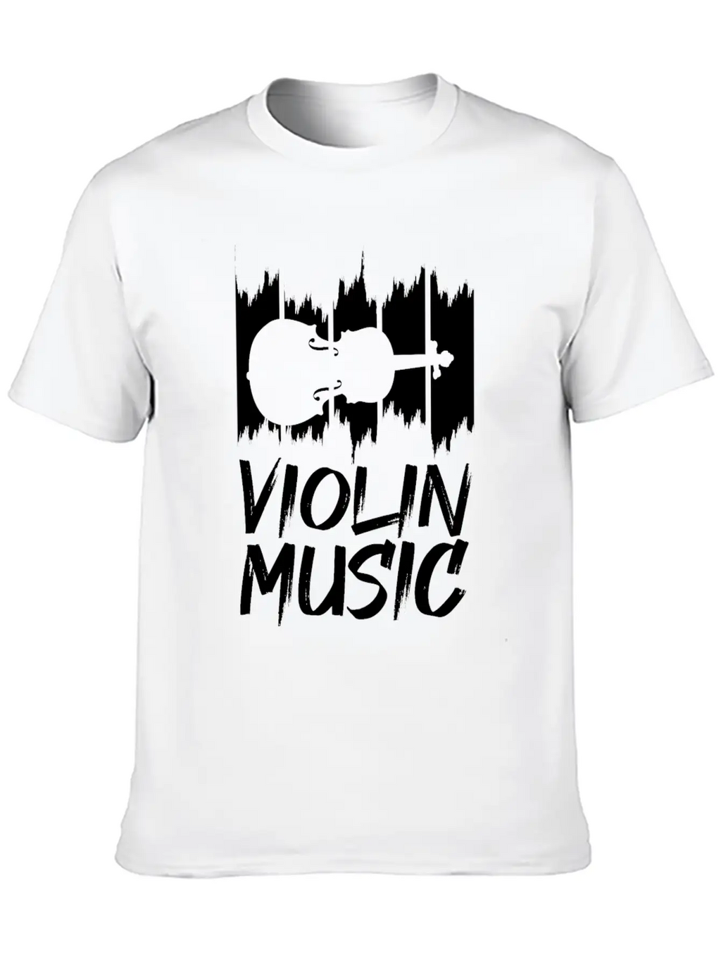 Violin Music Breathable Soft Cotton T-Shirt – Timeless Casual Look