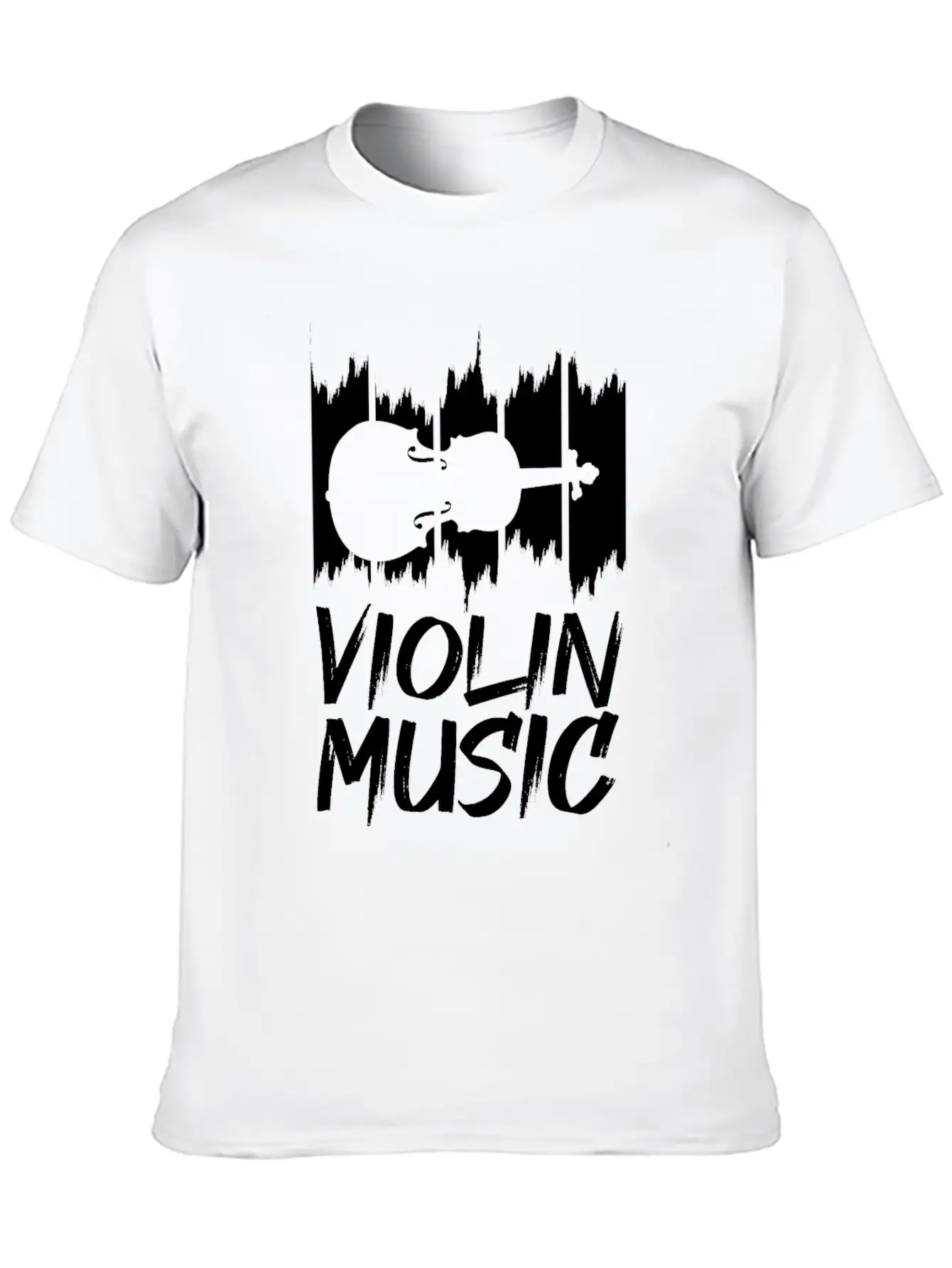 Violin Music Breathable Soft Cotton T-Shirt – Timeless Casual Look