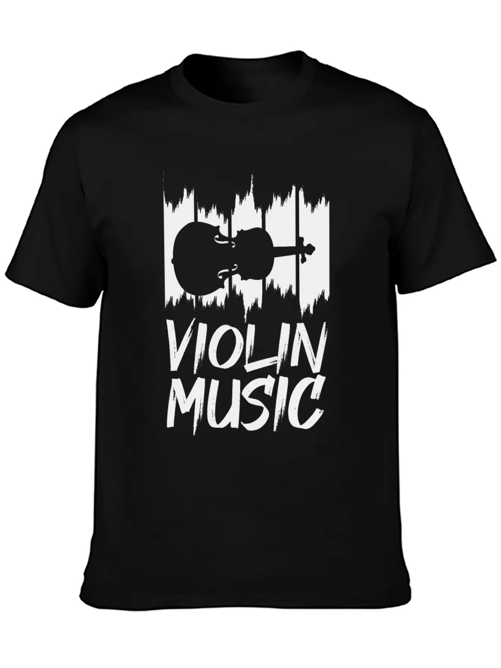 Violin Music Breathable Soft Cotton T-Shirt – Timeless Casual Look