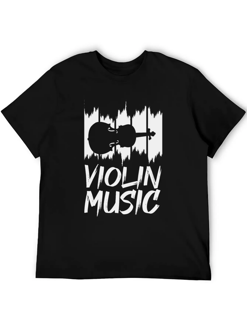 Violin Music Breathable Soft Cotton T-Shirt – Timeless Casual Look