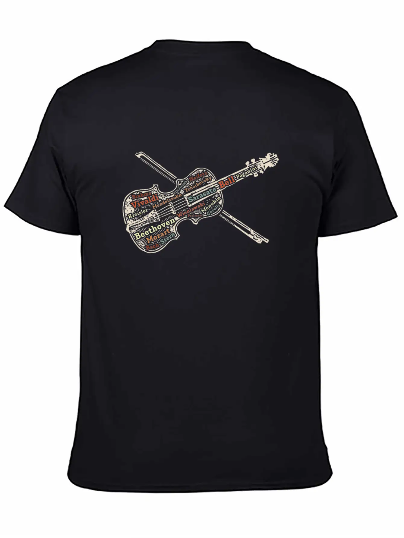 Violin Music Instrument Unisex Short Sleeve Soft Cotton T-Shirt – Casual Everyday Wear