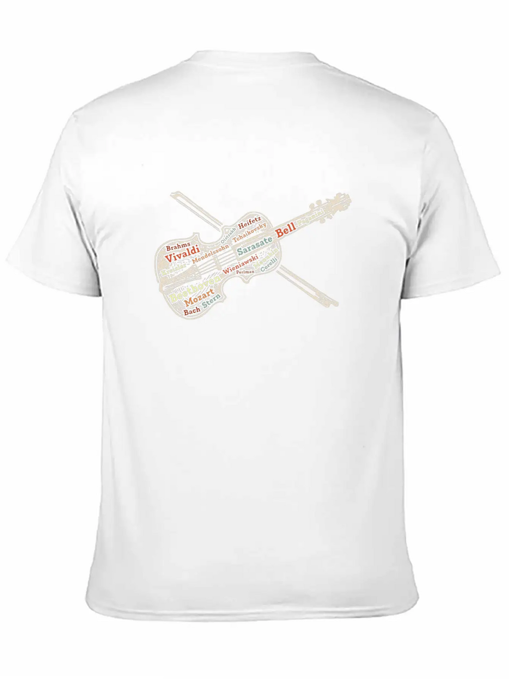 Violin Music Instrument Unisex Short Sleeve Soft Cotton T-Shirt – Casual Everyday Wear