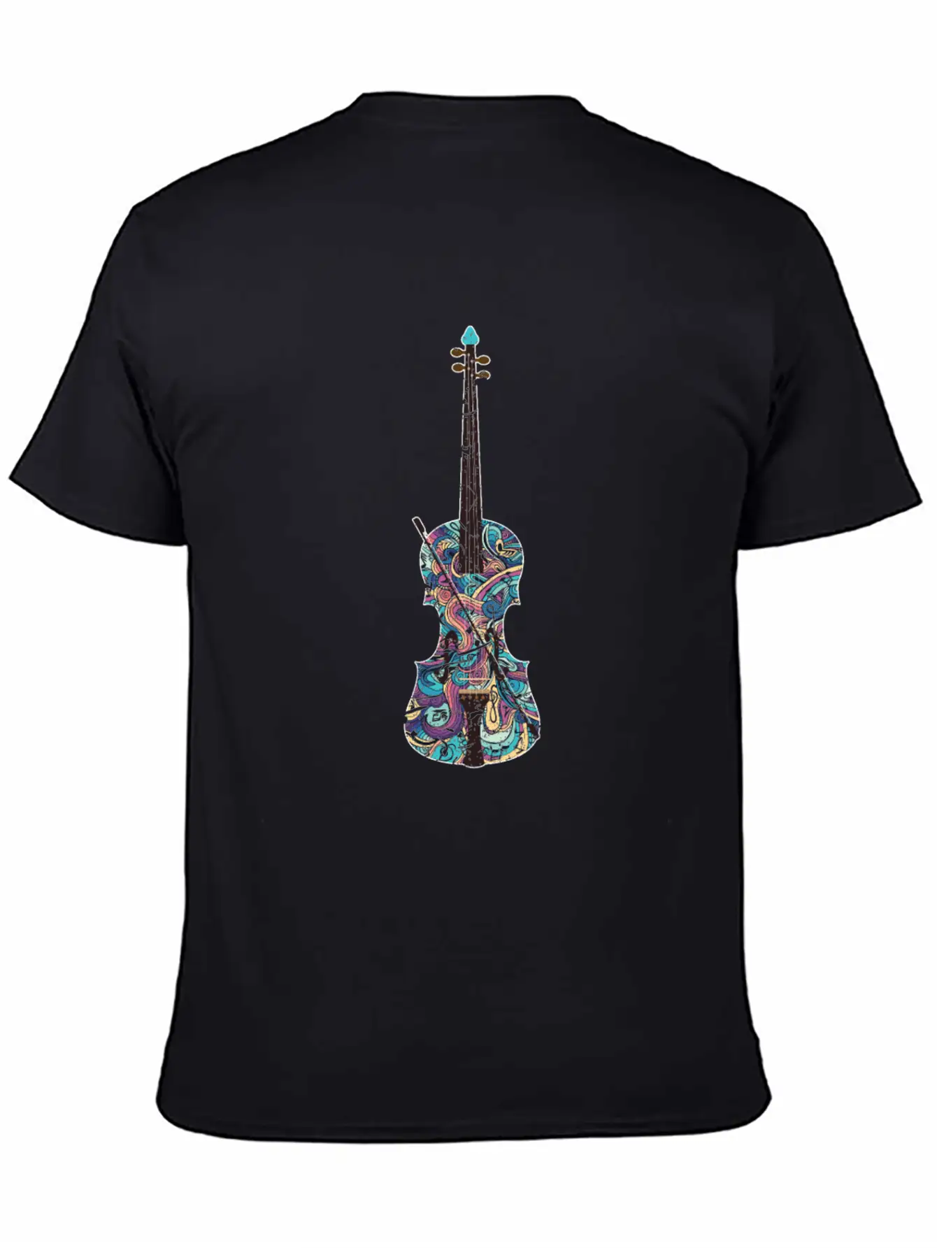 Violin Musical Instrument Unisex Short Sleeve Soft Cotton T-Shirt – Casual Everyday Wear
