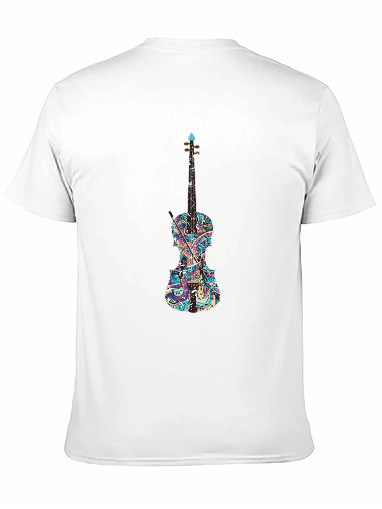 Violin Musical Instrument Unisex Short Sleeve Soft Cotton T-Shirt – Casual Everyday Wear