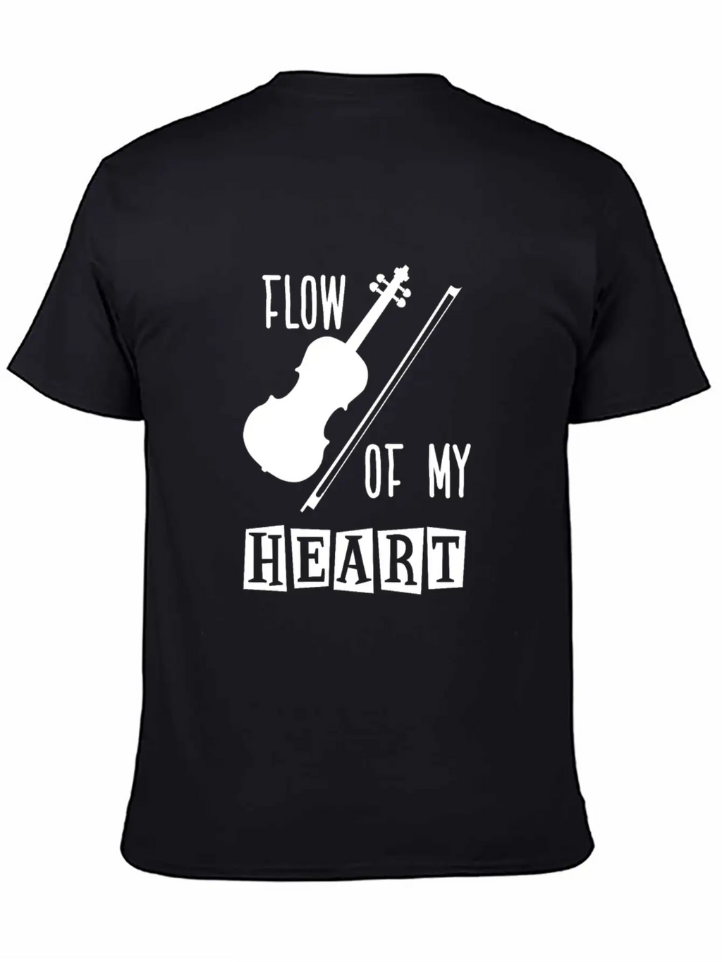 Violin Rythm In My Heart Classic Fit Graphic Tee For Daily Comfort – Unisex Cotton Shirt