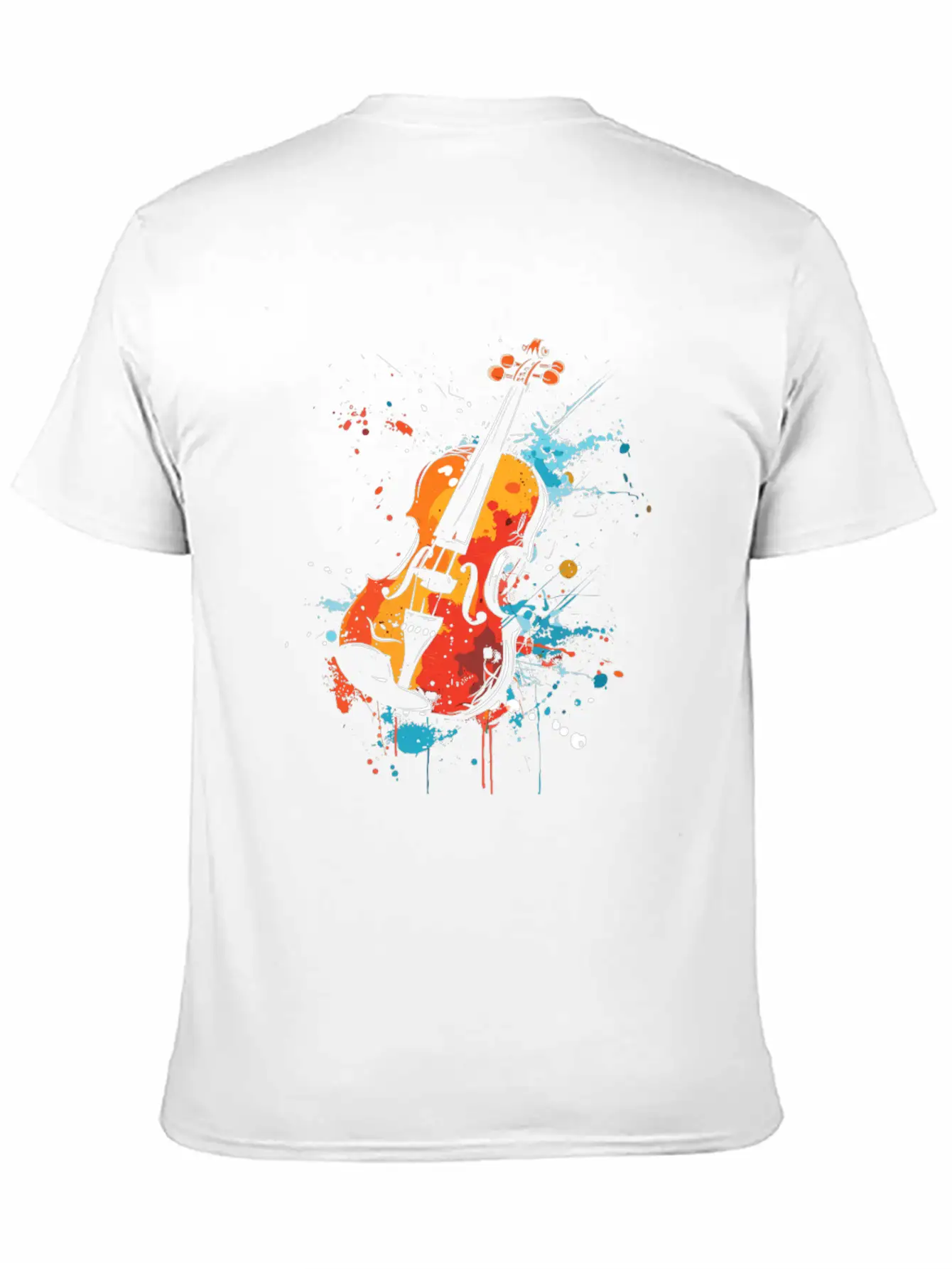 Violin Streetart Unisex Casual T-Shirt – Clean Design For Daily Comfort