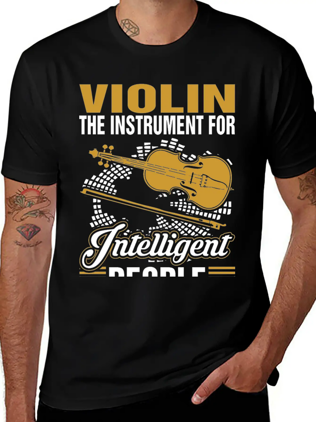 Violin The Instrument For Intelligent People Essential Cotton Tee For Daily Outfits – Unisex Style
