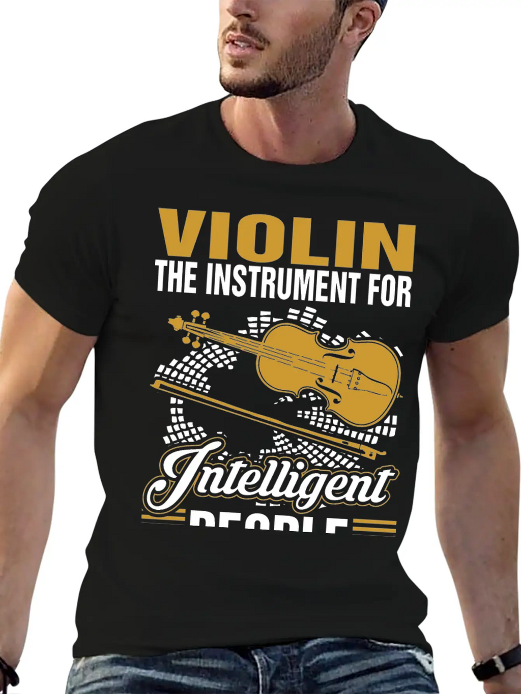 Violin The Instrument For Intelligent People Essential Cotton Tee For Daily Outfits – Unisex Style