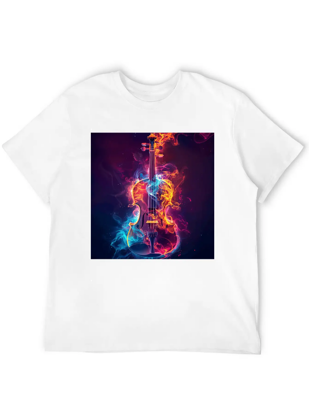 Violin Unisex Casual T-Shirt – Clean Design For Daily Comfort
