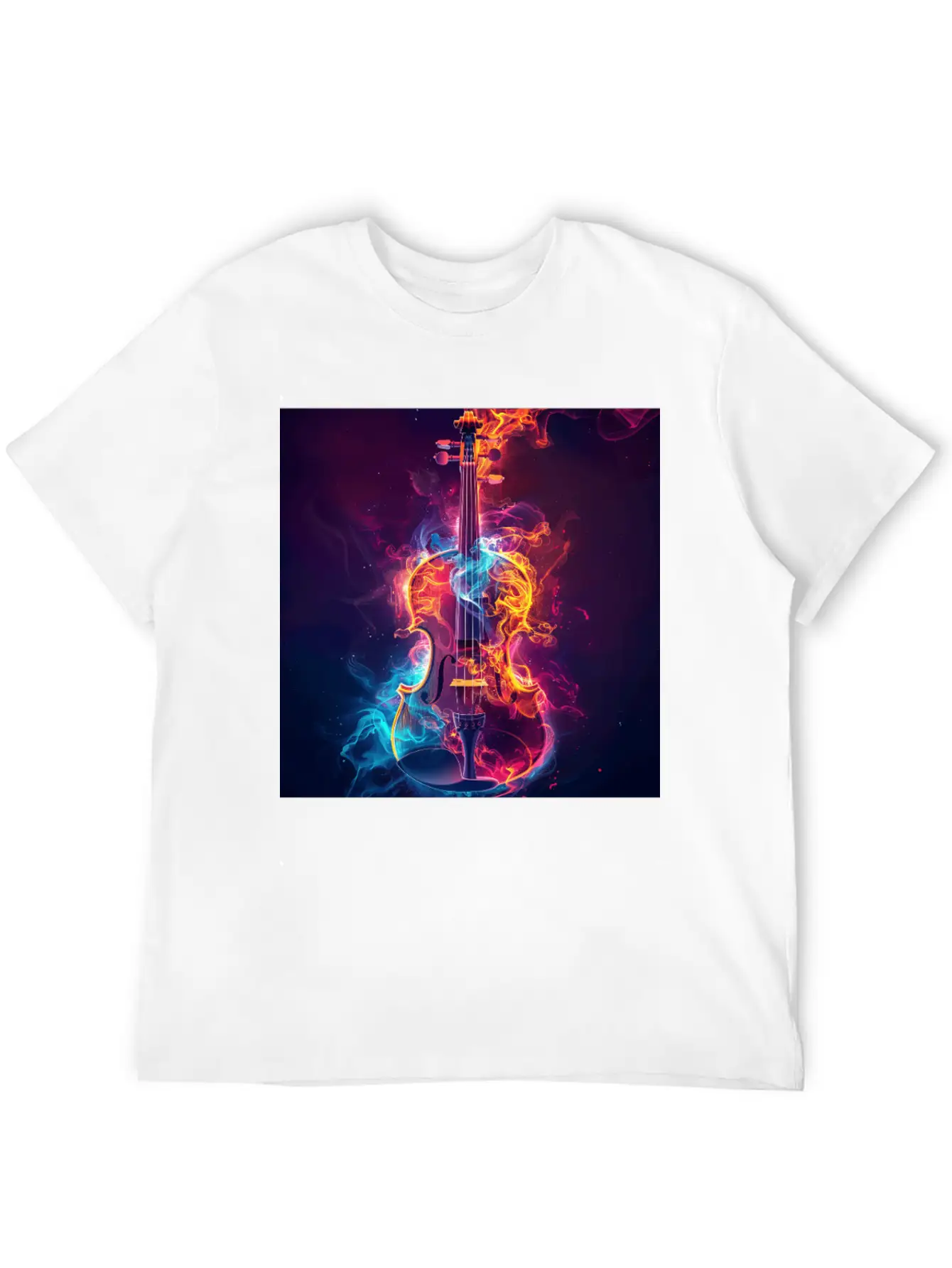 Violin Unisex Casual T-Shirt – Clean Design For Daily Comfort