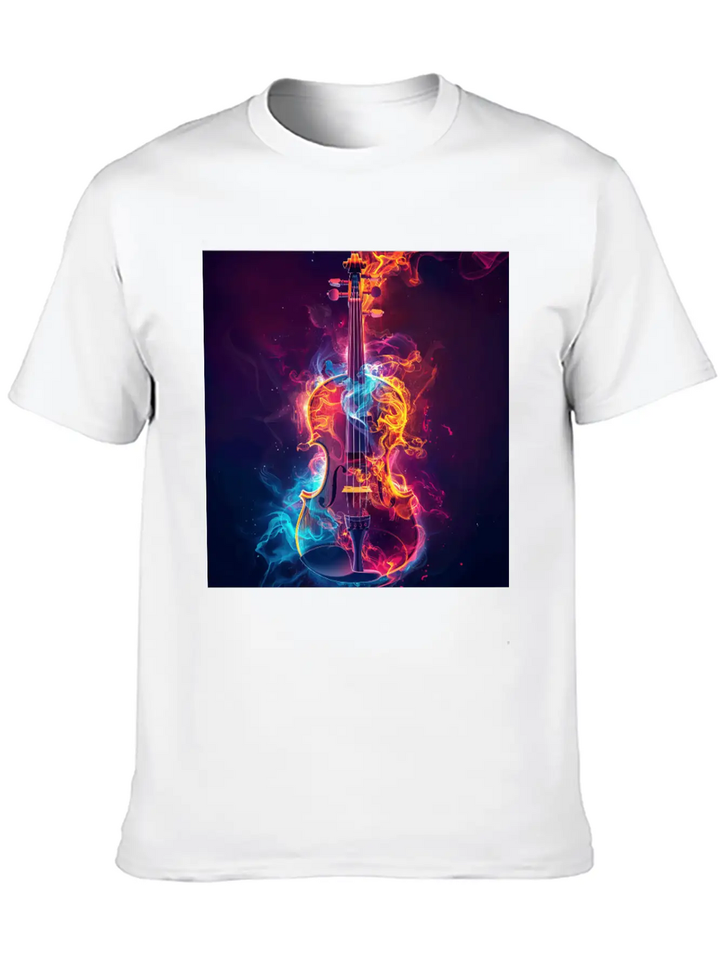 Violin Unisex Casual T-Shirt – Clean Design For Daily Comfort